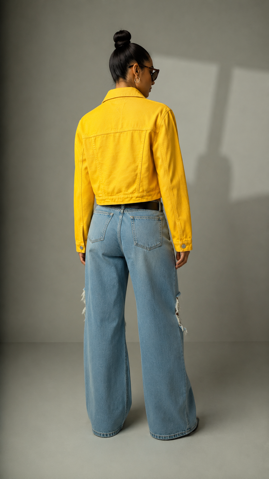 Chaqueta Denim Amarilla
