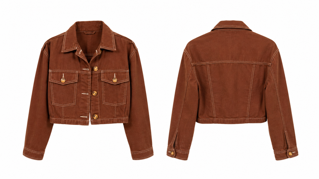 Chaqueta Denim Marron