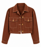 Chaqueta Denim Marrón