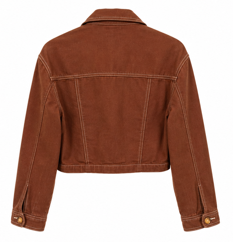 Chaqueta Denim Marrón