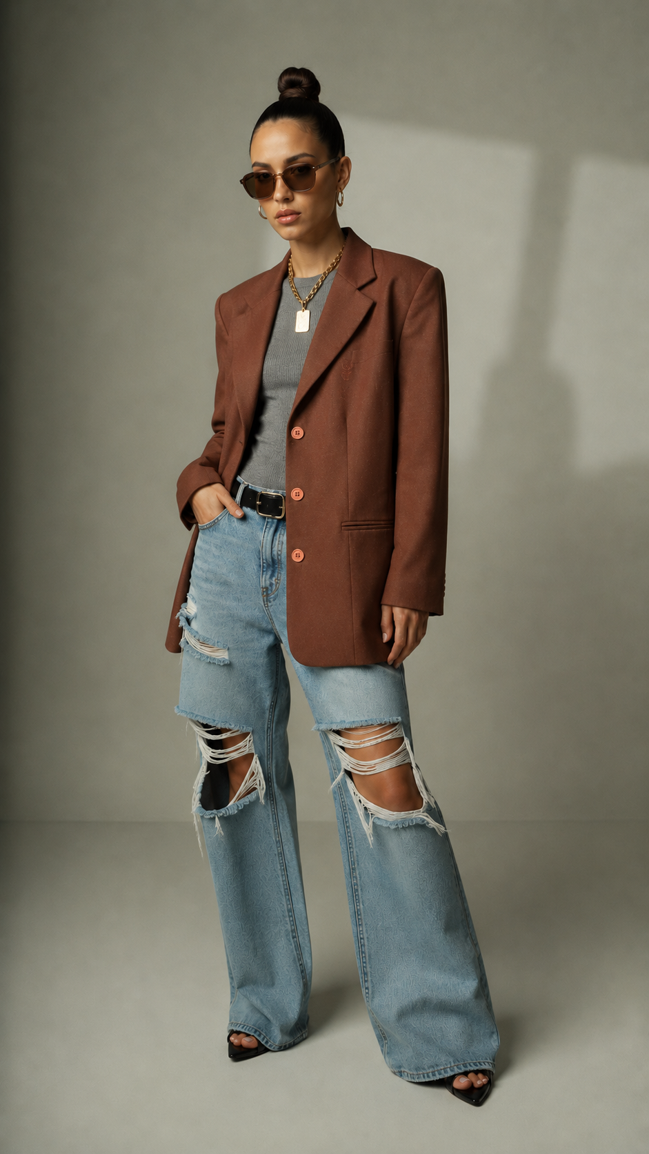 Blazer Vintage Marrón