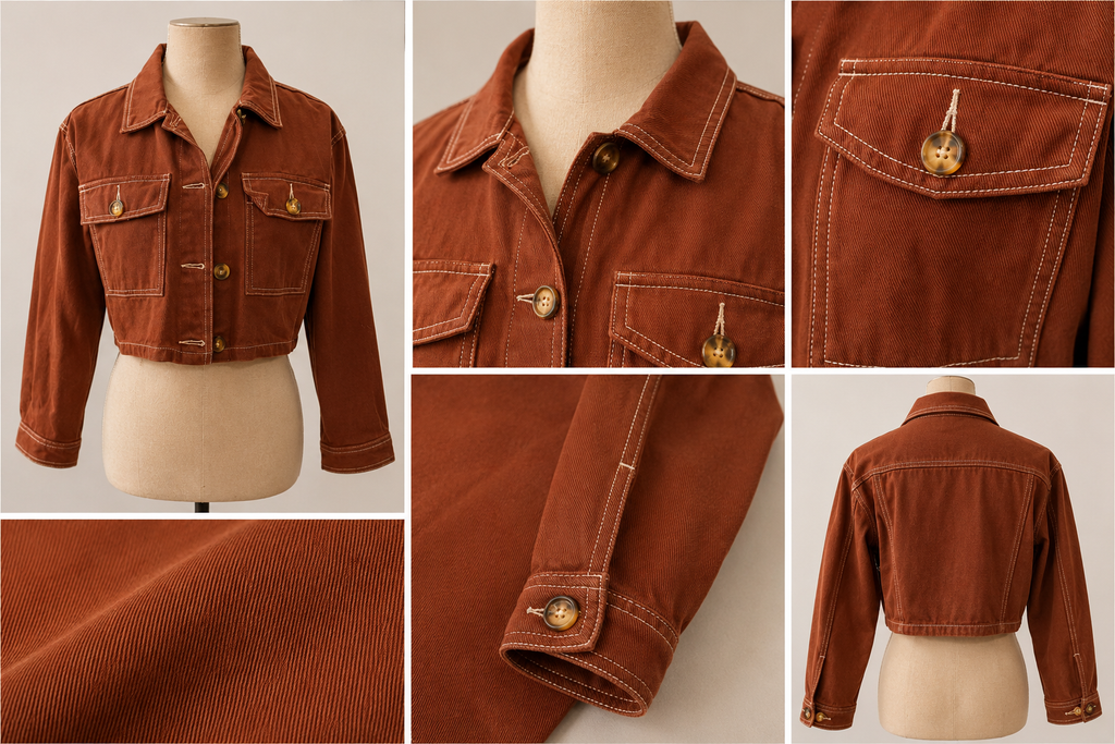 Chaqueta Denim Marrón