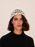 Gorro Tejido Crochet Crudo