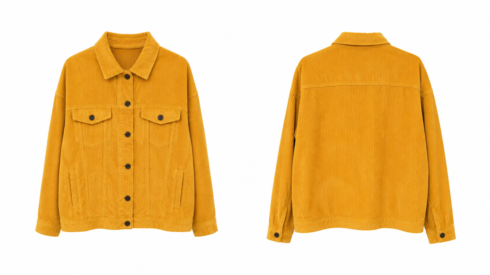 Sobrecamisa de Pana Mostaza
