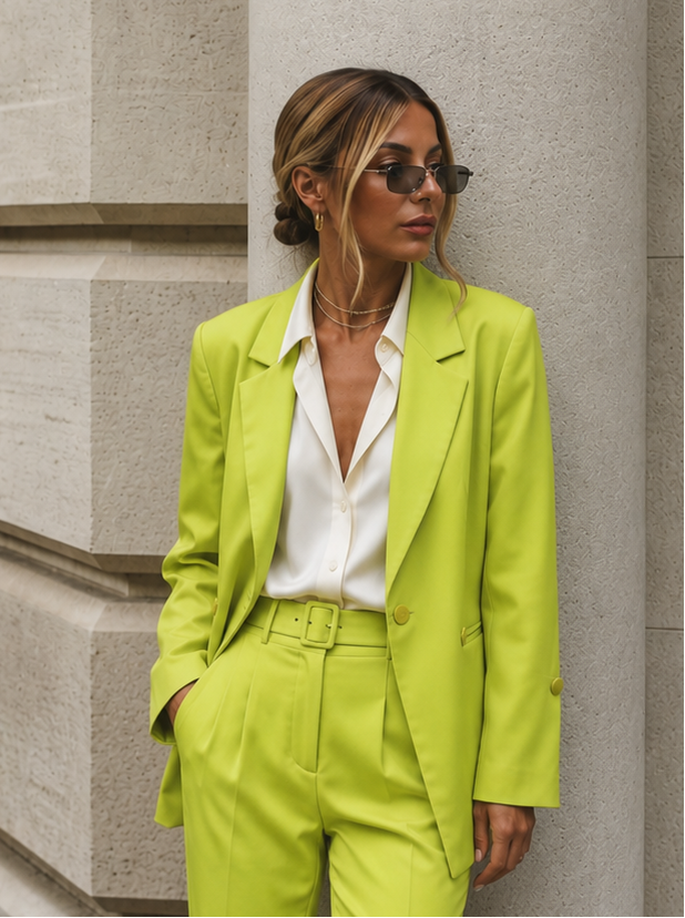 Blazer verde manzana