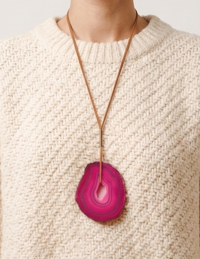 Collar Ágata Fucsia