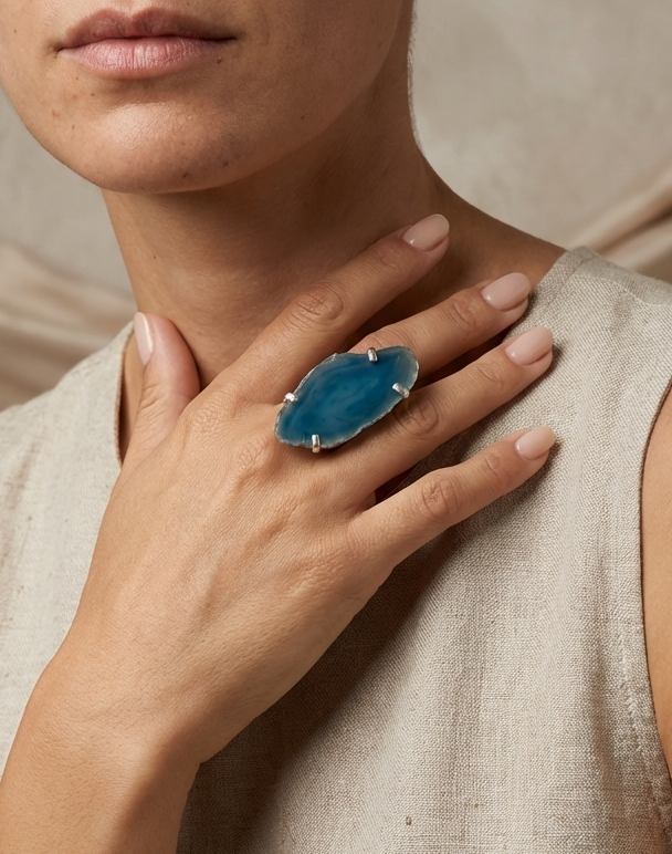 Anillo Ágata Océano