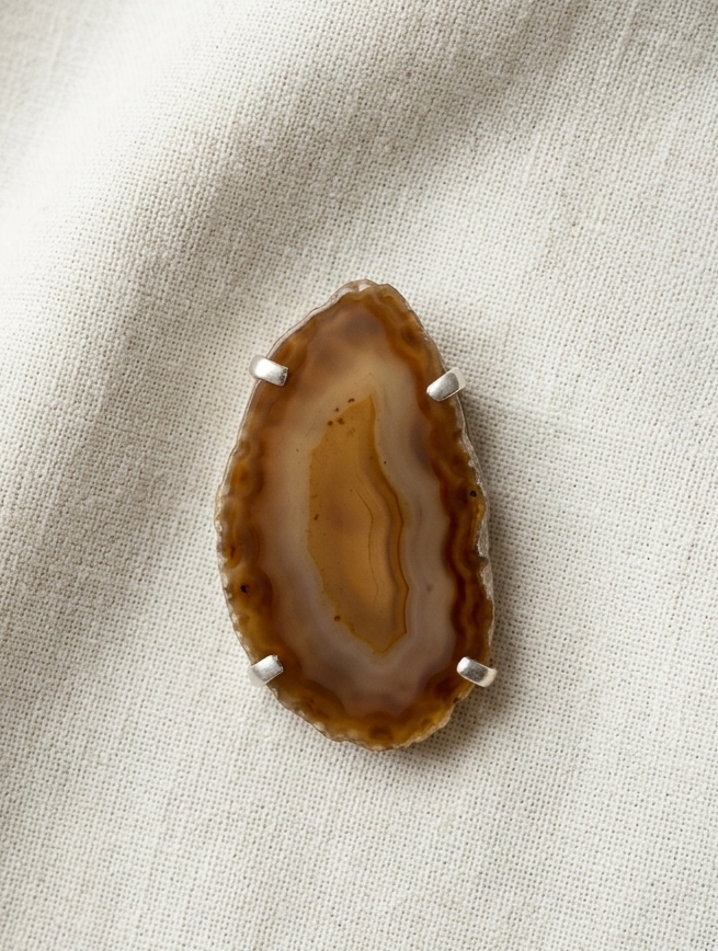 Anillo Ágata Marrón