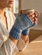 Guantes de lana tejidos